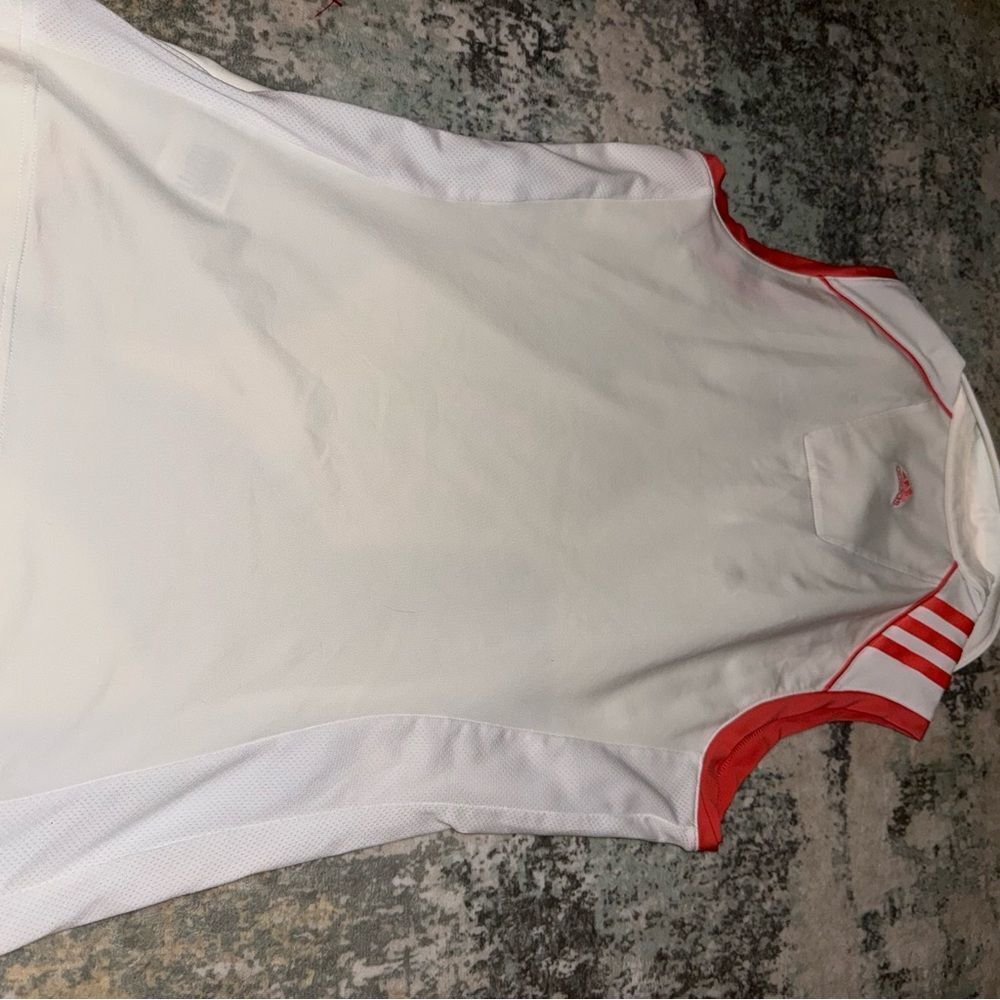 Adidas White ClimaCool Polo Shirt - Picture 5 of 6